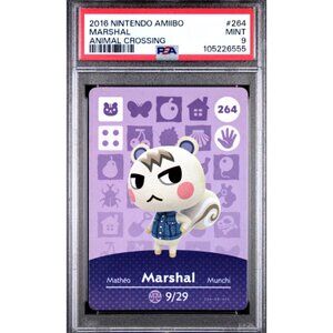2016 NINTENDO AMIIBO ANIMAL CROSSING #264 MARSHAL MINT 9 #105226555